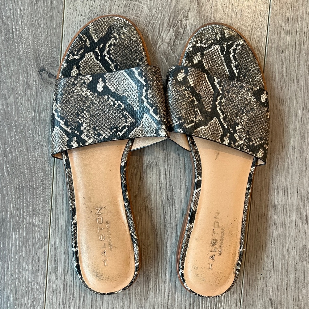 Halston flat sandals